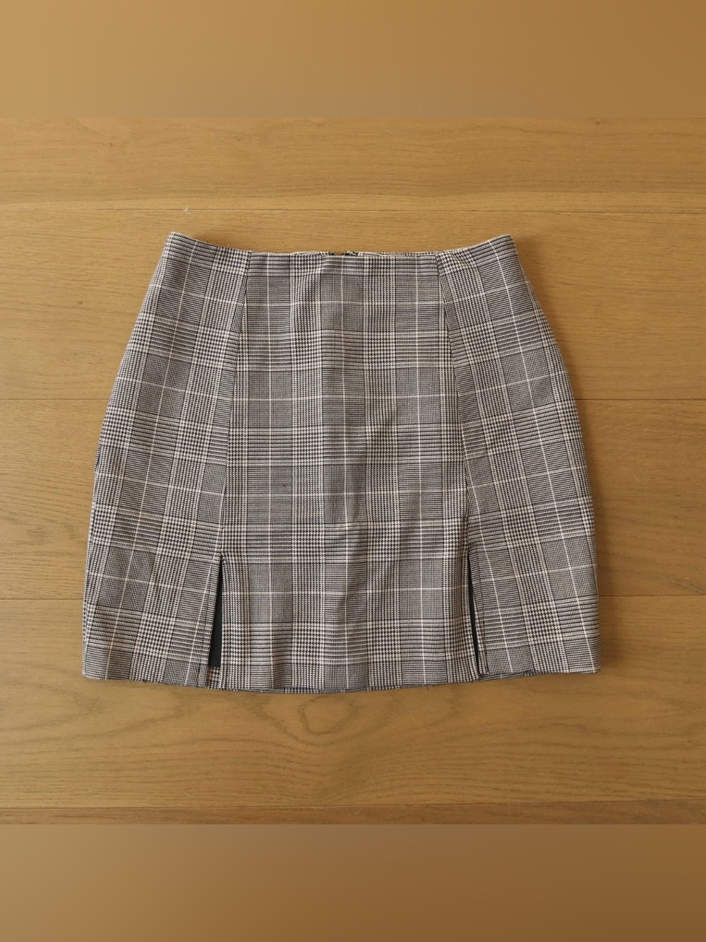 Sunday Best Mauve Plaid Mini Skirt